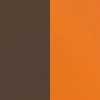 коричневый муар/оранжевый